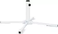 vidaXL Sonnenschirmst&auml;nder Wei&szlig; Stahl