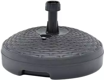 vidaXL Sonnenschirmständer Rattan-Optik anthrazit 20l (BASE SOMBRILLA RATAN 20 Lt ANTRACITA)