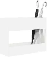 vidaXL Sonnenschirmhalter Wei&szlig; 65 x 24 x 50 cm Holzwerkstoff