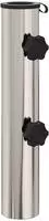 vidaXL Parasol Fu&szlig;rohr 0.63 kg Nat&uuml;rlicher Edelstahl Edelstahl