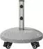 vidaXL Schirmständer Granit mit Rädern, 27,2kg, für 4-5cm Stange, grau (42034379)