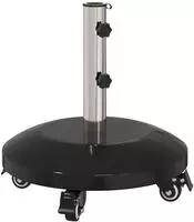 vidaXL Granit-Sonnenschirmst&auml;nder mit Rollen f&uuml;r 40-50 mm Mast 29 kg Schwarz