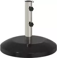 vidaXL Parasolbasis f&uuml;r 40-50 mm Pole 26.75 kg Schwarz