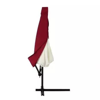 Deuba Sonnenschirm-Schutzh&uuml;lle Ampelschirm 3m, Polyester, rot (102711)