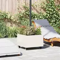 vidaXL Sonnenschirmst&auml;nder 11.75 kg Wei&szlig; Stahl Quadratisch