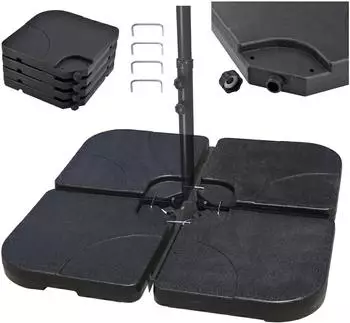 Relaxdays Schirmgewichte f&uuml;r Bodenkreuz 4er-Set