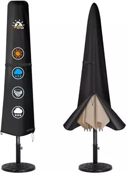 LuxusKollektion Ampelschirm-Schutzhülle 2-3m, 600D Oxford, wasserdicht, UV-beständig (177x50cm)