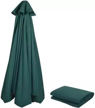 LuxusKollektion Sonnenschirm Ersatzbezug 280cm, 6 Streben, dunkelgrün, UV-Schutz