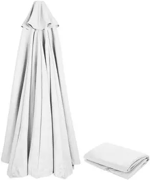 LuxusKollektion Sonnenschirm Ersatzbezug 200cm, 6 Streben, wei&szlig;, UV-Schutz 80