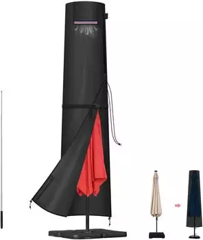 LuxusKollektion Sonnenschirmh&uuml;lle 420D Oxford wasserdicht 220x30/50cm (200677)