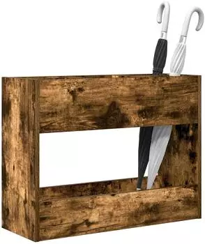 vidaXL Sonnenschirmhalter ger&auml;ucherte Eiche 65x24x50cm