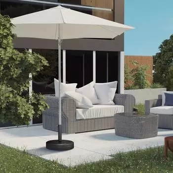 Outsunny Sonnenschirmst&auml;nder Beton 18kg, rund, schwarz (800001431003)