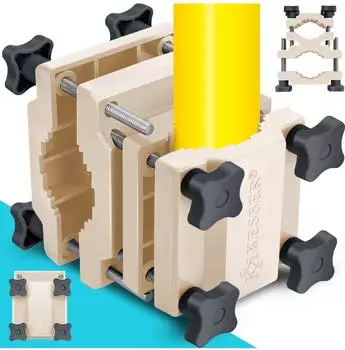 Kesser Sonnenschirmhalter für Balkongeländer, universal, beige/anthrazit (34517)