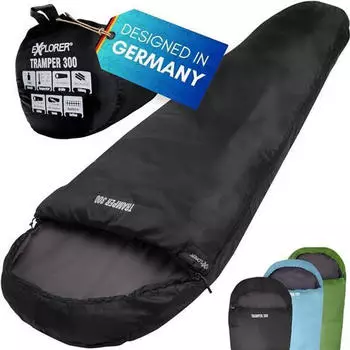 Explorer Tramper 300 Mumienschlafsack (schwarz)