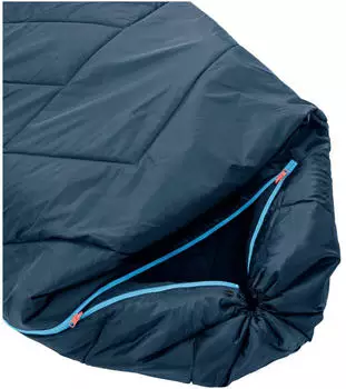 VAUDE Navajo 500 II Syn (XL, LZ, baltic sea) – Komfort und Wärme für Sommernächte