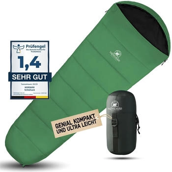 Nordb&auml;r Ultralight Mummy Sleeping Bag Summer green
