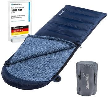 Skandika Dundee Flanell 220 x 80 cm indigo