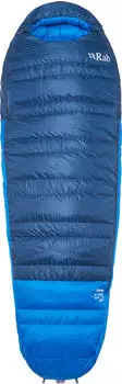 Rab Ascent -12C / 10F (Long - 200 cm, Zip left) Tempest Blue / Maya Blue