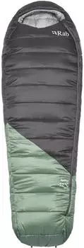 Rab Women's Radeon -12C / 10F (Long - 185 cm, Zip left) Dark Fig Green / Graphene