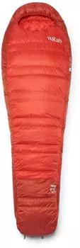 Rab Alpine 0C / 32F (Long - 200 cm, Zip left) Dark Horizon / Tuscan Red