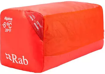 Rab Alpine -6C / 20F (Long - 200 cm, Zip left) Dark Horizon / Tuscan Red