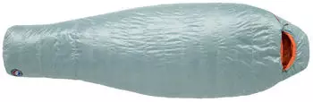 Big Agnes Women's Greystone 20 (Long - 183 cm, Zip right) Blue Surf / Nasturtium