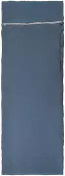 Grüezi Bag Woodwool Liner Almhütte (max. 190 cm, Zip left) Smoky Blue / Grey