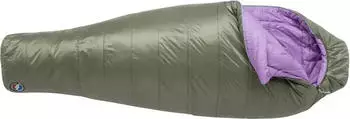 Big Agnes Women's Anthracite 30 (Regular - 168 cm, Zip right) Lichen Green / African Violet
