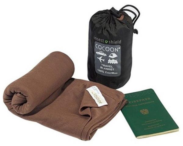 Cocoon Insect Shield Travel Blanket CoolMax kalahari brown