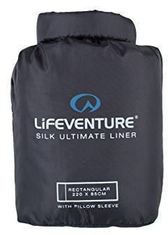 Lifeventure Silk Liner Square (220) black