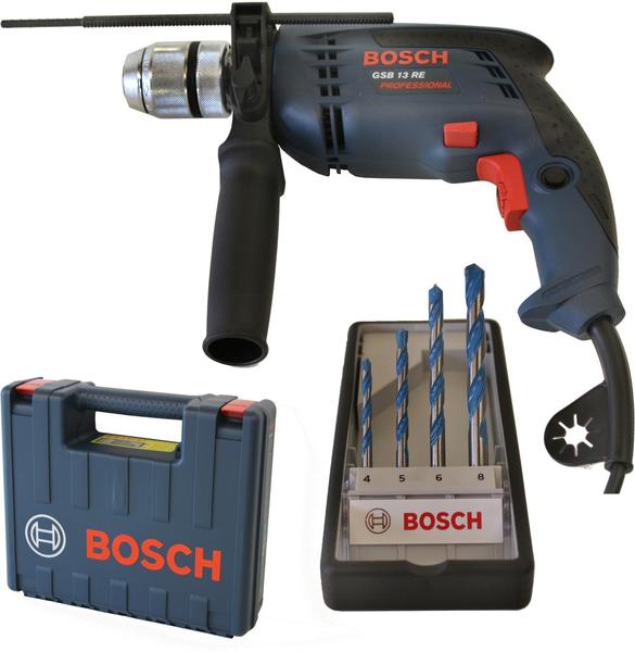 Bosch GSB 13 RE Professional + Bohrer-Set (4-tlg.) (0 601 217 103)