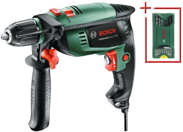 Bosch Schlagbohrmaschine »UniversalImpact 700«, plus Bohrerset grün