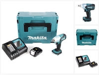 "Makita DTW 251 RA1J Akku Schlagschrauber 18 V 230 Nm 1/2" + 1x Akku 2,0 Ah +