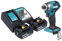 Makita Dtd 173 Rt Akku Schlagschrauber 18 V 180 Nm 1/4&ldquo; Brushless + 2x Akku 5,0 Ah