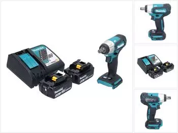 Makita DTW181RG Akku-Schlagschrauber 18V 210Nm 1/2" Brushless, 2x 6,0Ah + Ladeger&auml;t (DTW181RG)