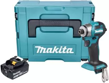 Makita DTD 173 Akku-Schlagschrauber 18V 180Nm 1/4" Brushless + 5,0Ah Akku (DTD173T1J)