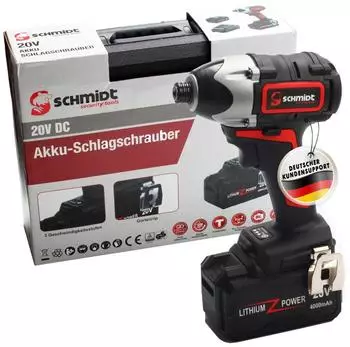 Schmidt Security Tools ID-180 Akku-Schlagschrauber 300Nm 20V 4,0Ah b&uuml;rstenlos 1/4" (ID-180)