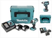 Makita DTD 153 RTJ 18 V Akku Brushless Schlagschrauber im Makpac + 2x BL 1850 B...