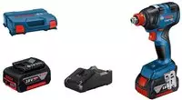 Bosch Professional Akku-Drehschlagschrauber GDX 18V-200 mit 2x Akku 4 Ah - im...