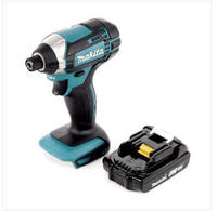 Makita DTD 152 A1 Akku Schlagschrauber 18 V 165 Nm 1/4" + 1x Akku 2,0 Ah - ohne