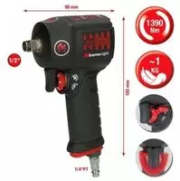 KS Tools 1/2" miniMONSTER Xtremelight Hochleistungs-Druckluft-Schlagschrauber 1.390
