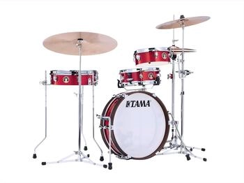 Tama Club Jam Pancake 4-teiliges Schlagzeug Burnt Red Mist (LJK48P-BRM)