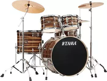 Tama Imperialstar Drumset 5-teilig, Coffee Teak Wrap (IP52H6W-CTW)