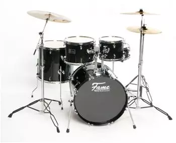 Fame First Gig Studio Set 20" Schlagzeug, Pappel-Kessel, schwarz (DRU0040968-000)