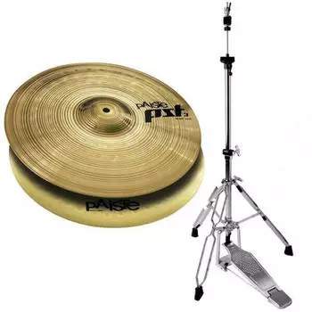Paiste PST3 Hi Hat 14 mit HiHat Maschine LHD-25.2