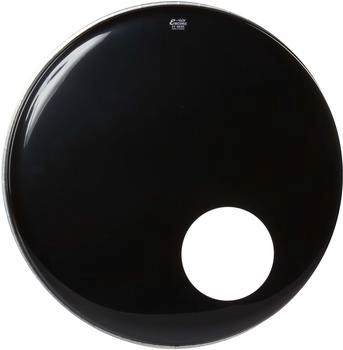 REMO Encore 22" Ambassador Ebony Bass Drum Resonanzfell mit vorgestanztem Loch (811132503)