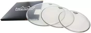 REMO ProPack Ambassador Schlagzeugfell, transparent, 12", 13", 16" (PP-1192-BA-GW)