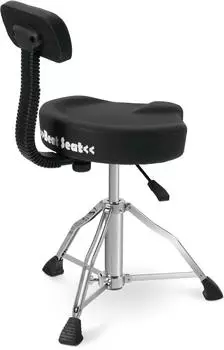 XDRUM BeatSeat Schlagzeughocker Sattelform pneumatisch mit Lehne (00101138)
