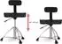 XDRUM BeatSeat Schlagzeughocker Sattelform pneumatisch mit Lehne (00101138)