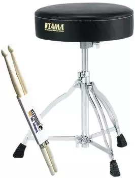 Tama HT130 Schlagzeughocker mit Drumsticks (ht130-kds)